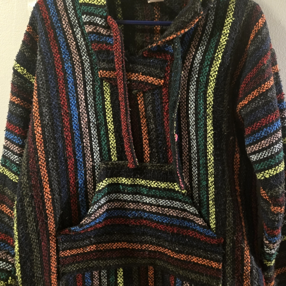 Colorful Striped Baja Hoodie